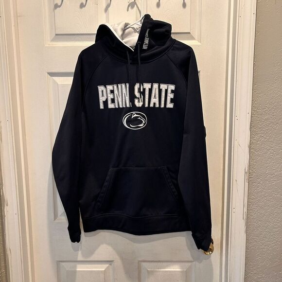 Penn State‎ Nittany Lions Men's Large Navy Blue Pullover Hoodie Sweatshirt - Picture 1 of 7